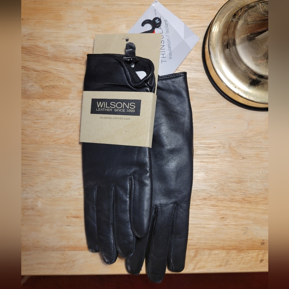 Leather insulated womens gloves